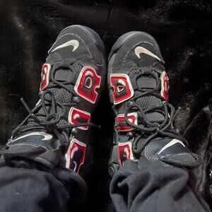 Kids nike air more uptempo sneakers